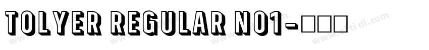 Tolyer Regular no1字体转换